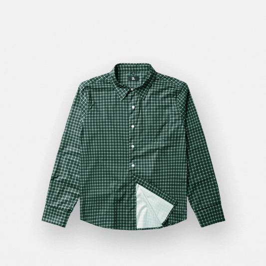 Joe & Bella Everyday Magnetic Button-Down for Men | Tailored-Fit#Green Check