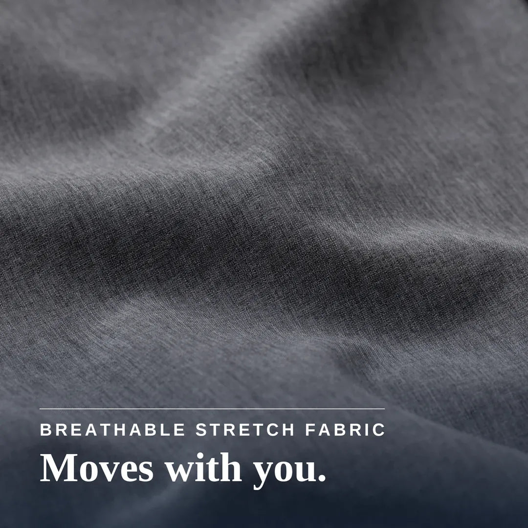 ["Joe & Bella Everyday Magnetic Button-Down for Men | Relaxed-Fit ", "Heathered Grey"]