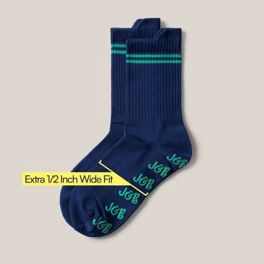 Joe & Bella Navy / REG Everyday Gripper Socks 6-Pack#Navy