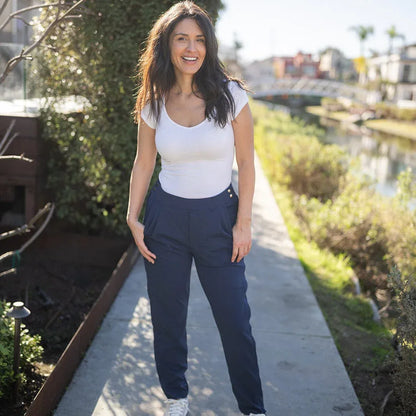 Joe & Bella Navy / S Everyday Side-Zip Pant for Women #Navy