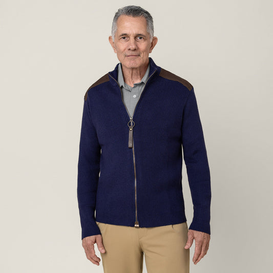 Joe & Bella Navy / S Signature Magnetic Zip-Up for Men#Navy