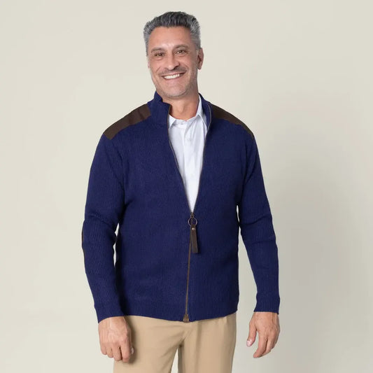 Joe & Bella Navy / S Signature Magnetic Zip-Up for Men #Navy