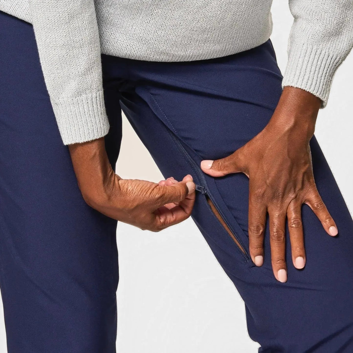 Joe & Bella Navy / XS CareZips® Women's Adaptive Pants #Navy