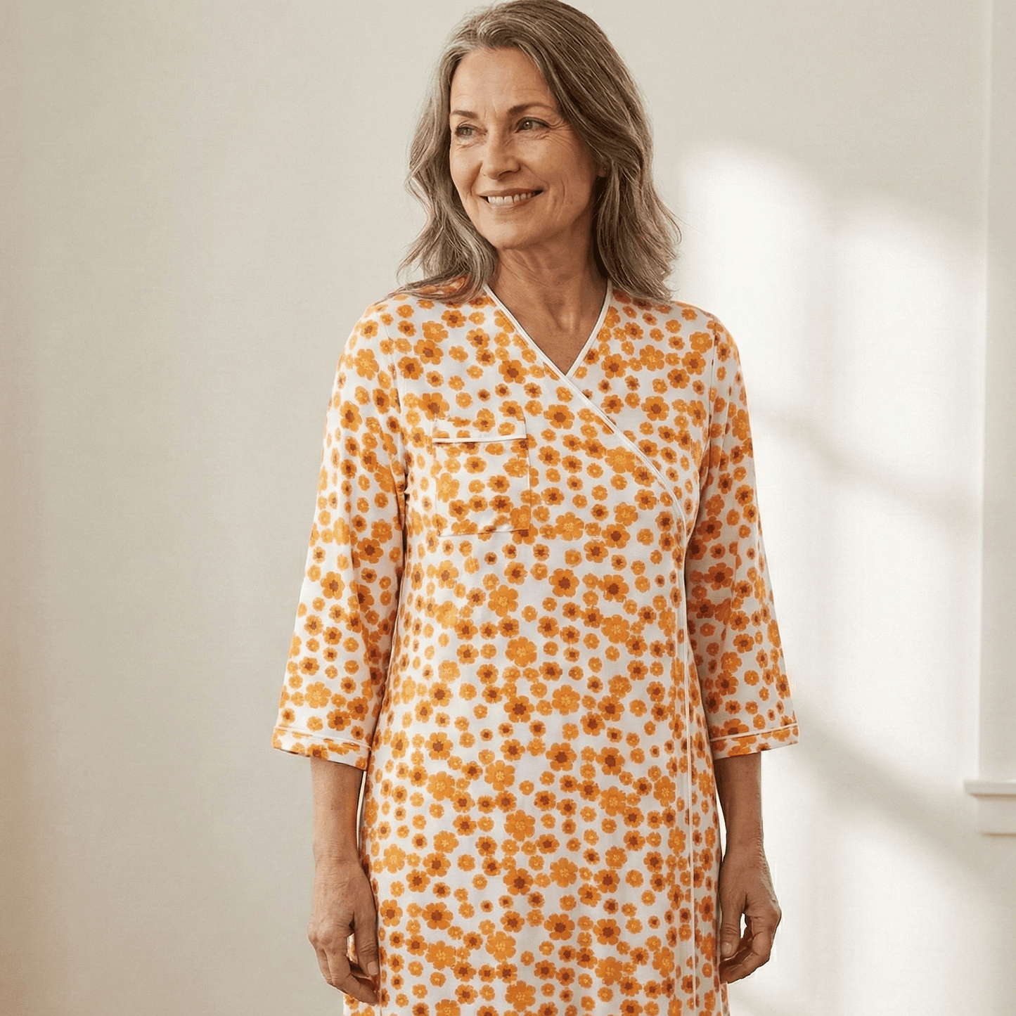 Joe & Bella Orange Floral / XS The Everynight Gown#Orange Floral