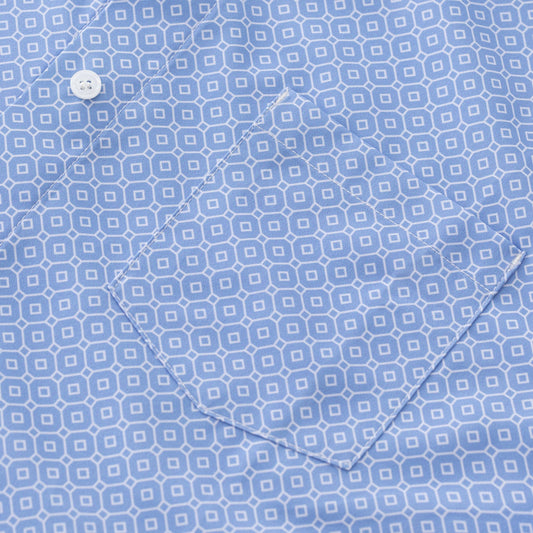 Joe & Bella Short-Sleeve Everyday Magnetic-Button Shirt for Men #Blue Tile