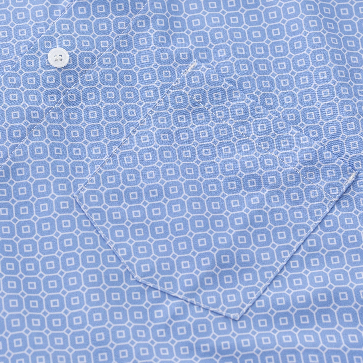 Joe & Bella Short-Sleeve Everyday Magnetic-Button Shirt for Men #Blue Tile
