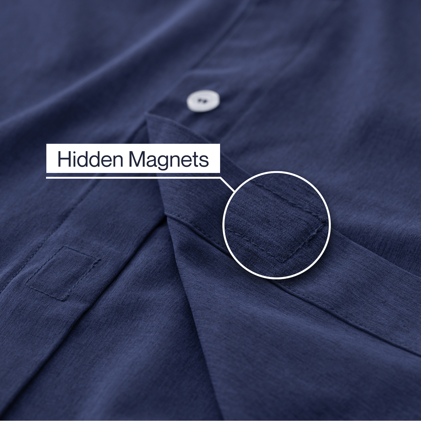 Joe & Bella Short-Sleeve Everyday Magnetic-Button Shirt for Men #Dark Navy