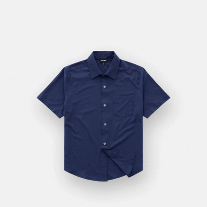 Joe & Bella Short-Sleeve Everyday Magnetic-Button Shirt for Men #Dark Navy