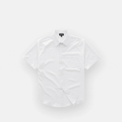 Joe & Bella Short-Sleeve Everyday Magnetic-Button Shirt for Men #White