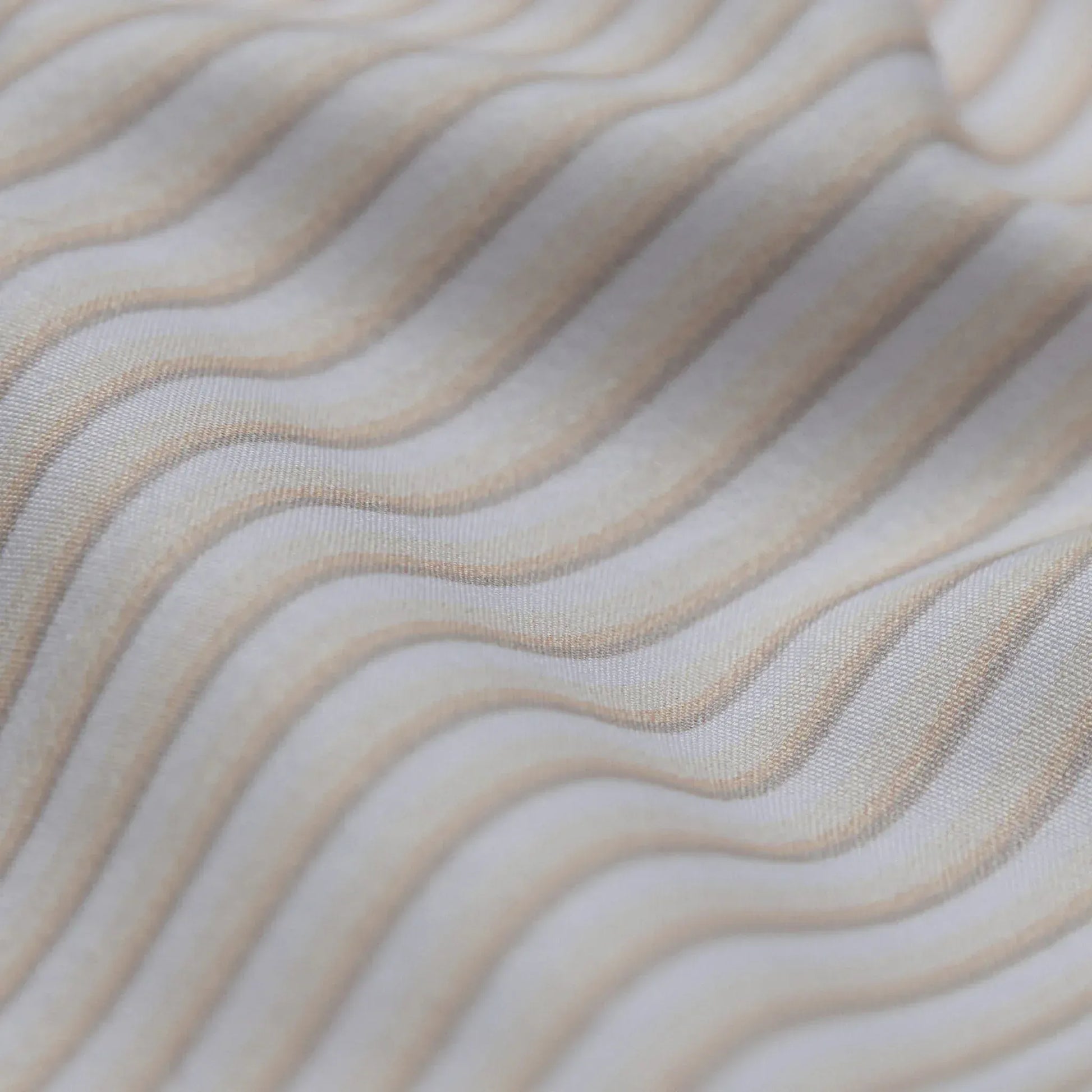 ["Close-up of beige fabric with wavy texture ", "Tan Stripe"]