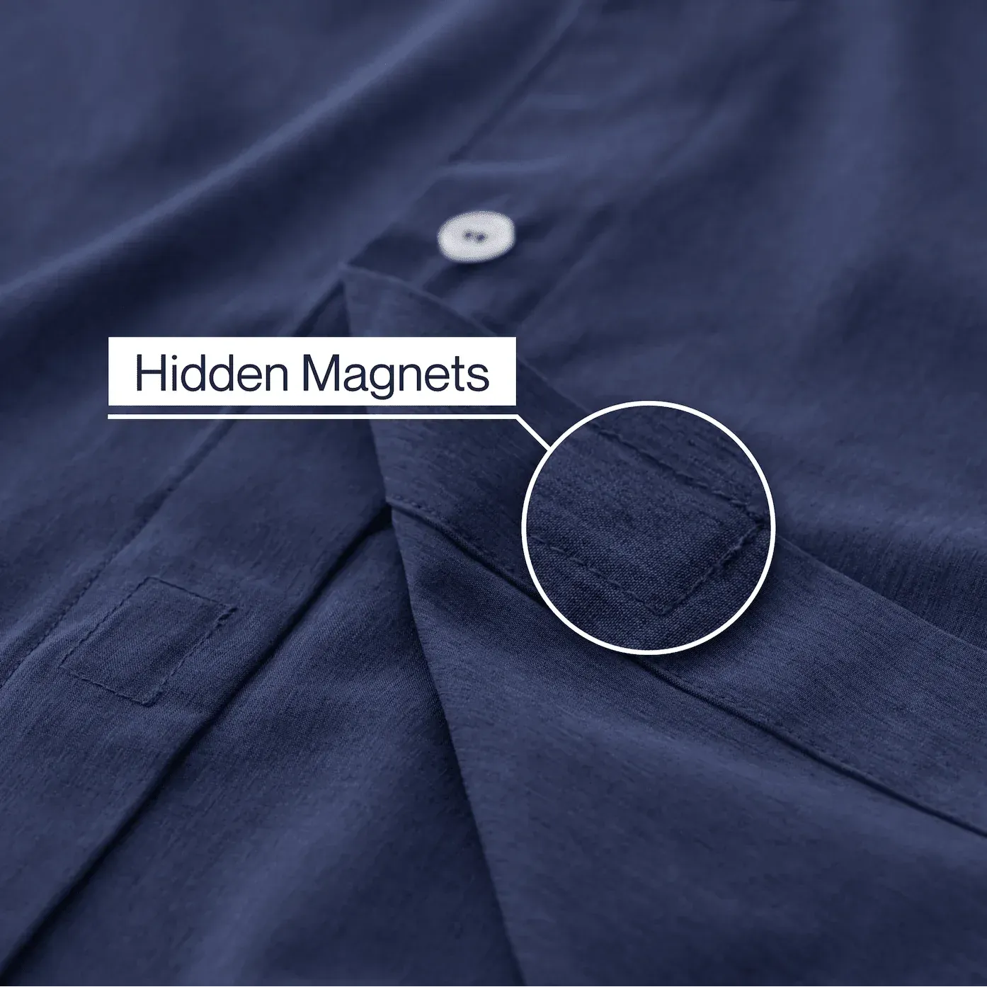 ["Joe & Bella Short-Sleeve Everyday Magnetic-Button Shirt for Men ", "Dark Navy"]