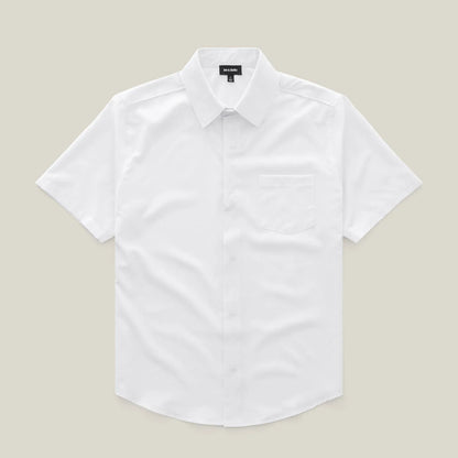 Joe & Bella White / S Short-Sleeve Everyday Magnetic-Button Shirt for Men #White