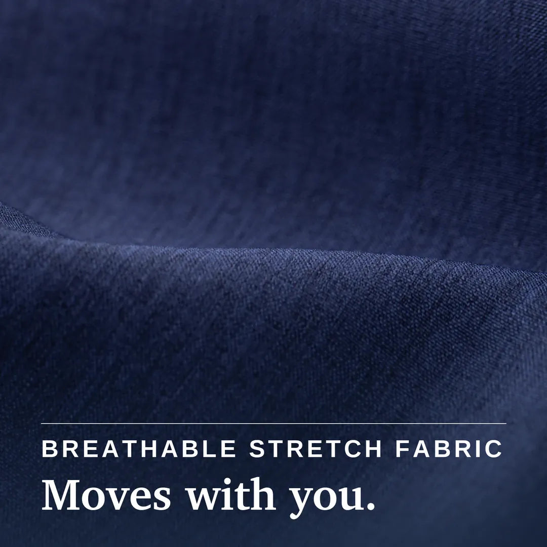 ["Joe & Bella Short-Sleeve Everyday Magnetic-Button Shirt for Men ", "Dark Navy"]