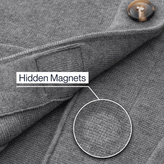 Joe & Bella Signature Magnetic Cardigan for Women #Heathered Grey