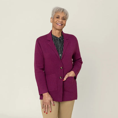 Joe & Bella Signature Magnetic Cardigan for Women #Berry