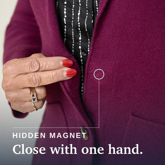 Joe & Bella Berry / XS Signature Magnetic Cardigan for Women #Berry