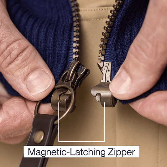 Joe & Bella Navy / S Signature Magnetic Zip-Up for Men#Navy