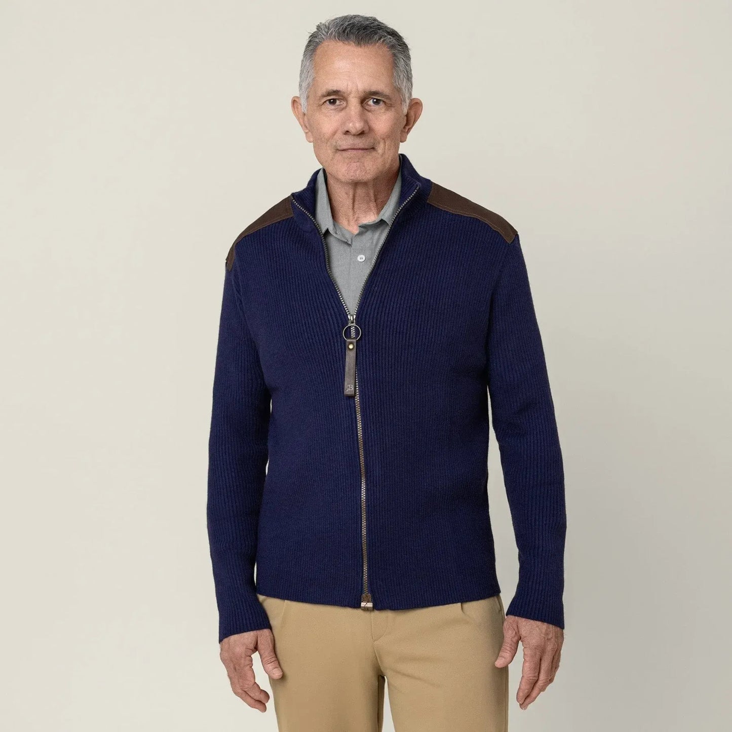 Joe & Bella Navy / S Signature Magnetic Zip-Up for Men #Navy