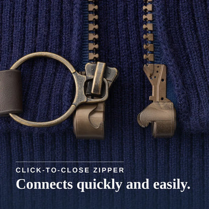 Joe & Bella Signature Magnetic Zip-Up Sweater For Men #Navy