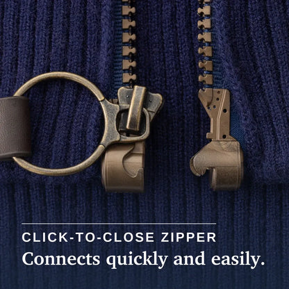 Joe & Bella Signature Magnetic Zip-Up Sweater For Men #Navy