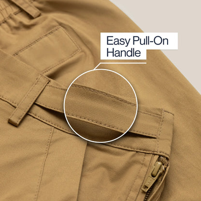 Joe & Bella Signature Side-Zip Chinos for Men #Khaki
