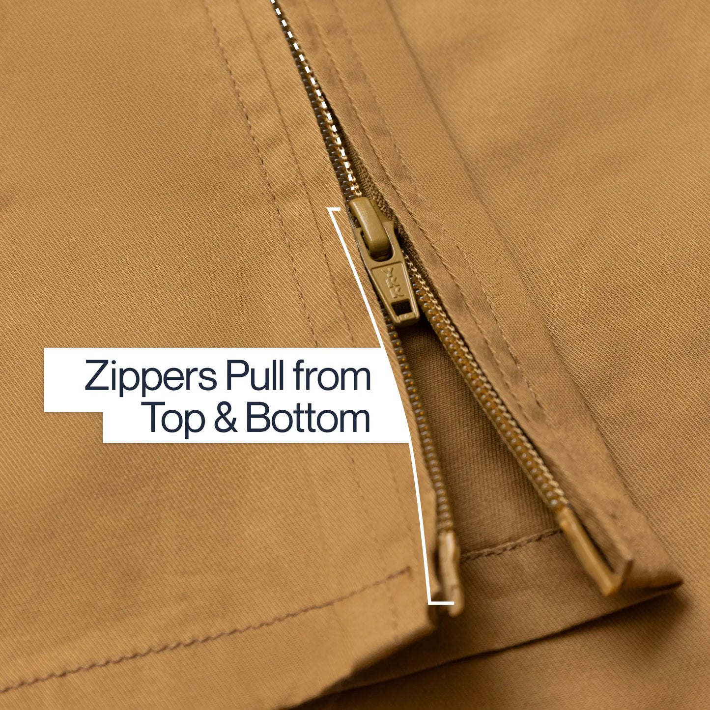 Joe & Bella Signature Side-Zip Chinos for Men #Khaki