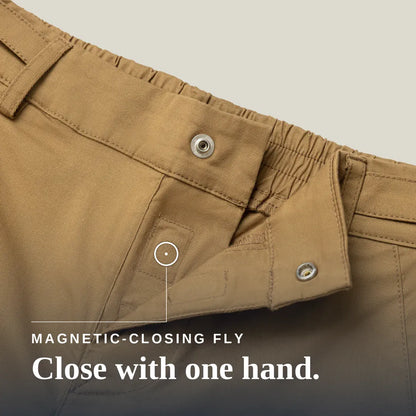 Joe & Bella Signature Side-Zip Chinos for Men #Khaki