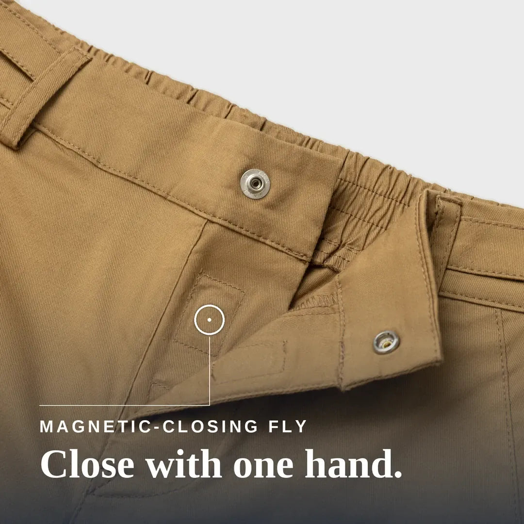 ["Joe & Bella Signature Side-Zip Chinos for Men ", "Khaki"]