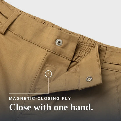 Joe & Bella Signature Side-Zip Chinos for Men #Khaki
