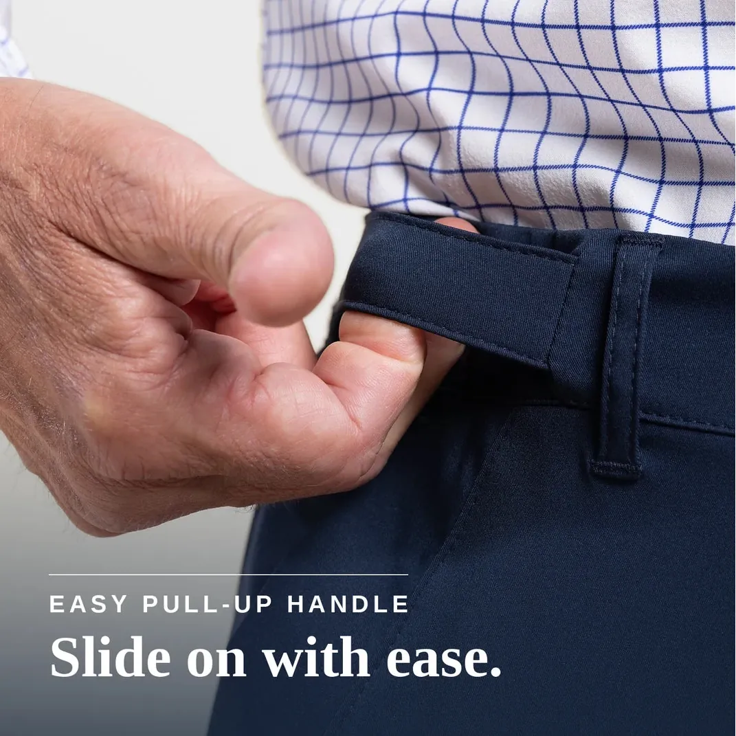 ["Joe & Bella Signature Side-Zip Chinos for Men ", "Navy"]