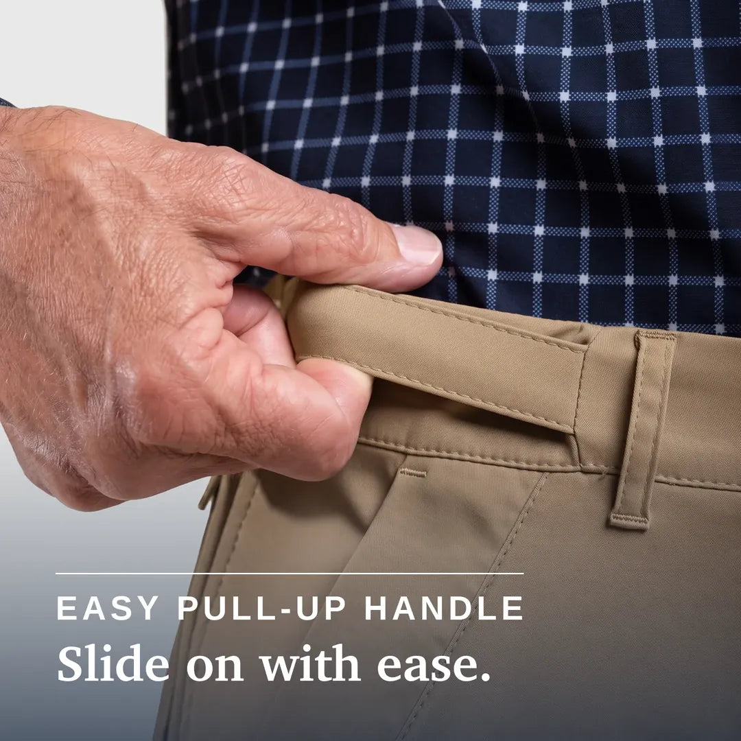 ["Joe & Bella Signature Side-Zip Chinos for Men ", "Khaki"]
