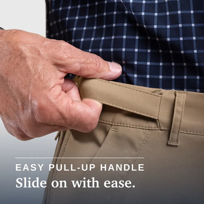 Joe & Bella Signature Side-Zip Chinos for Men #Khaki