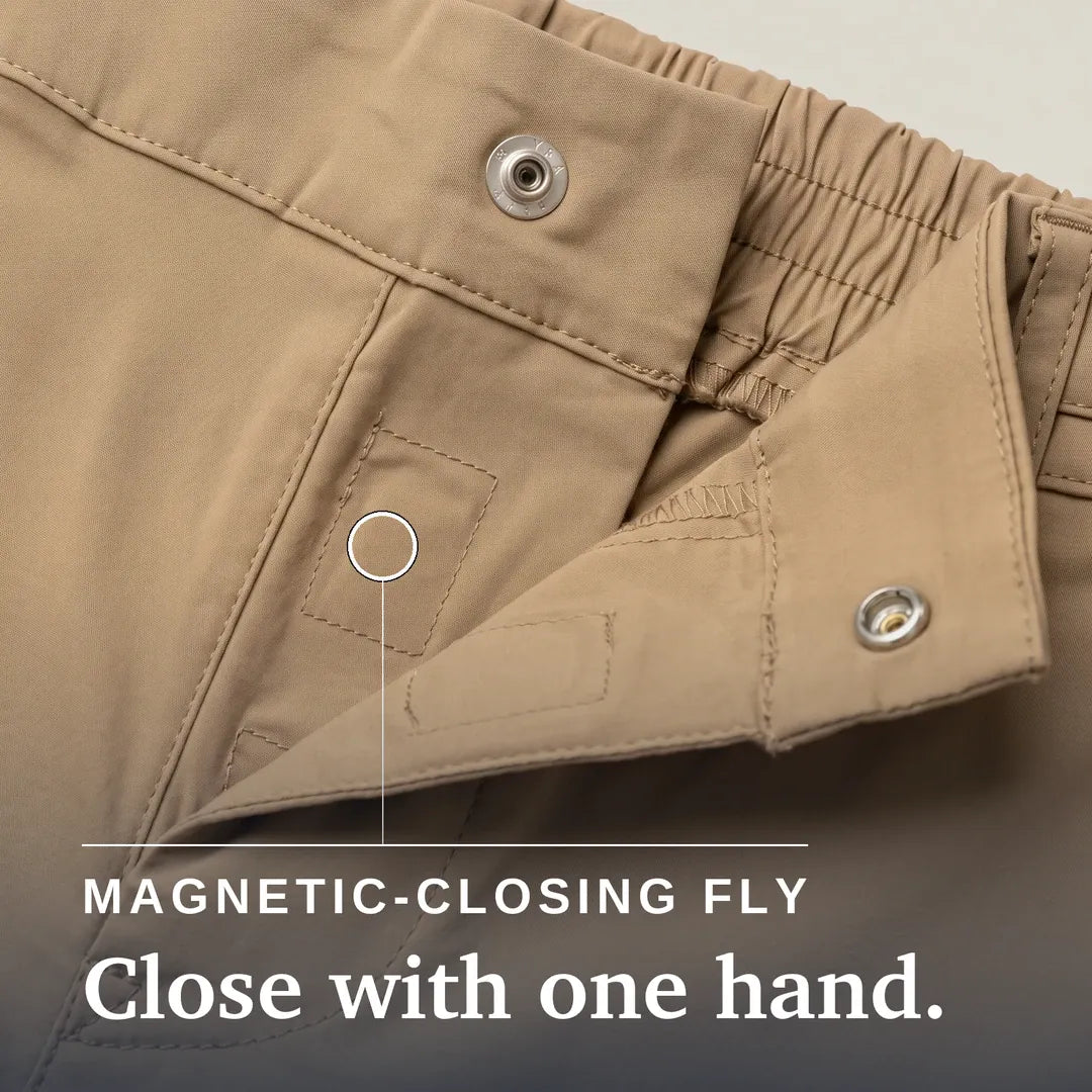 ["Joe & Bella Signature Side-Zip Chinos for Men ", "Khaki"]