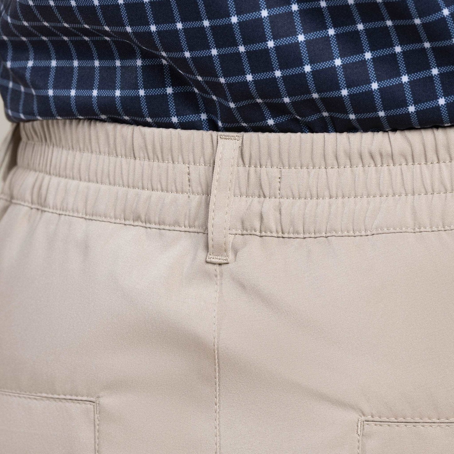 Joe & Bella Signature Side-Zip Chinos for Men#Khaki