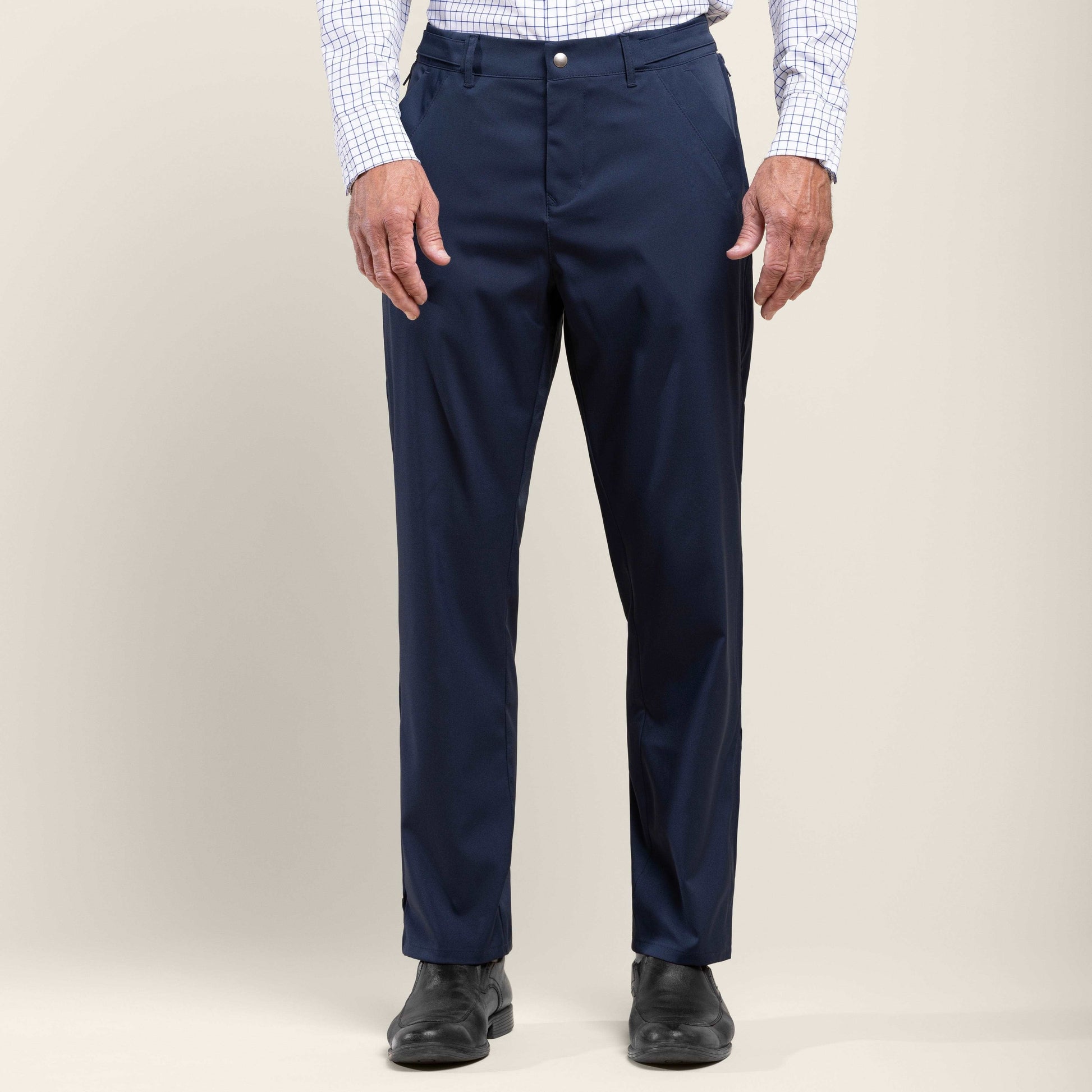 ["Joe & Bella Signature Side-Zip Chinos for Men", "Navy"]