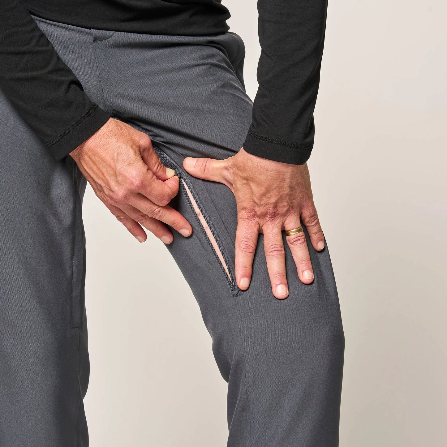 Joe & Bella Slate Grey / S CareZips® Men's Adaptive Pants #Slate Grey