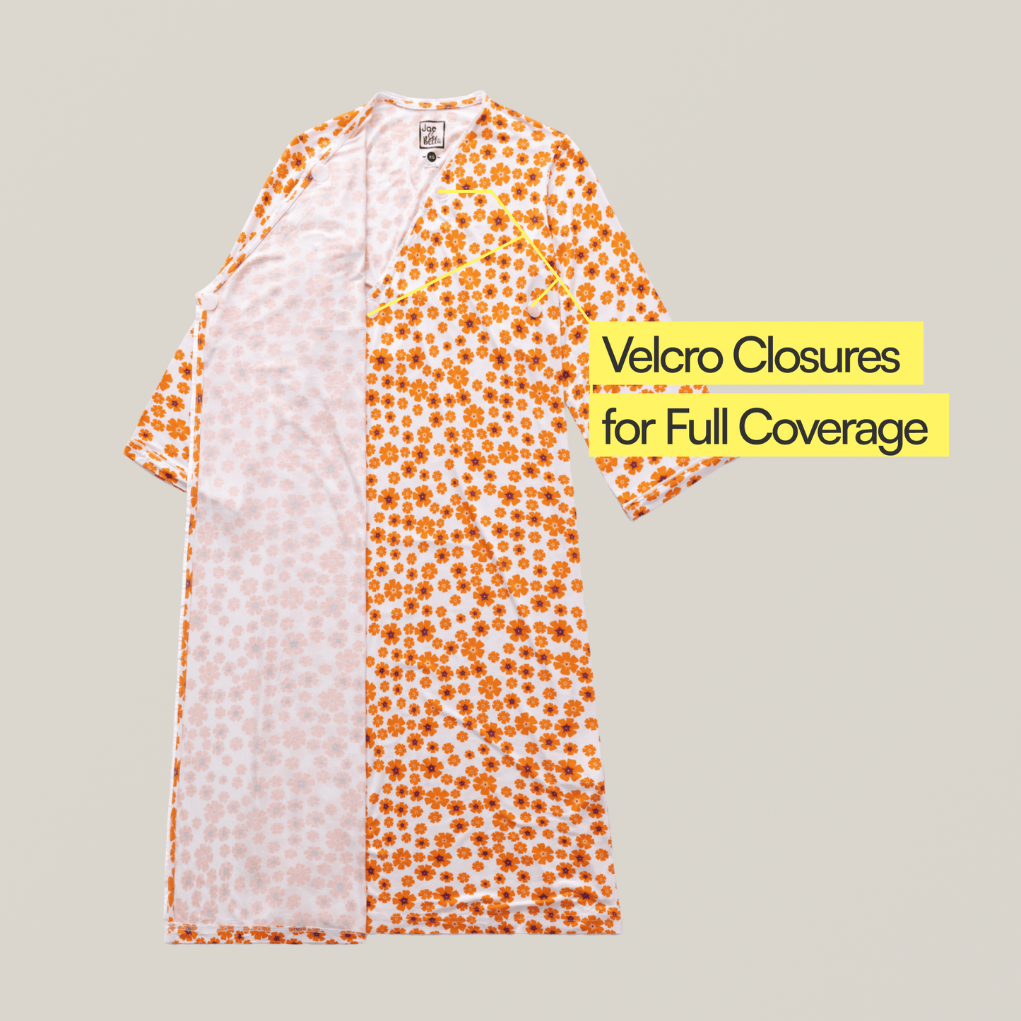 Joe & Bella The Everynight Gown#Orange Floral