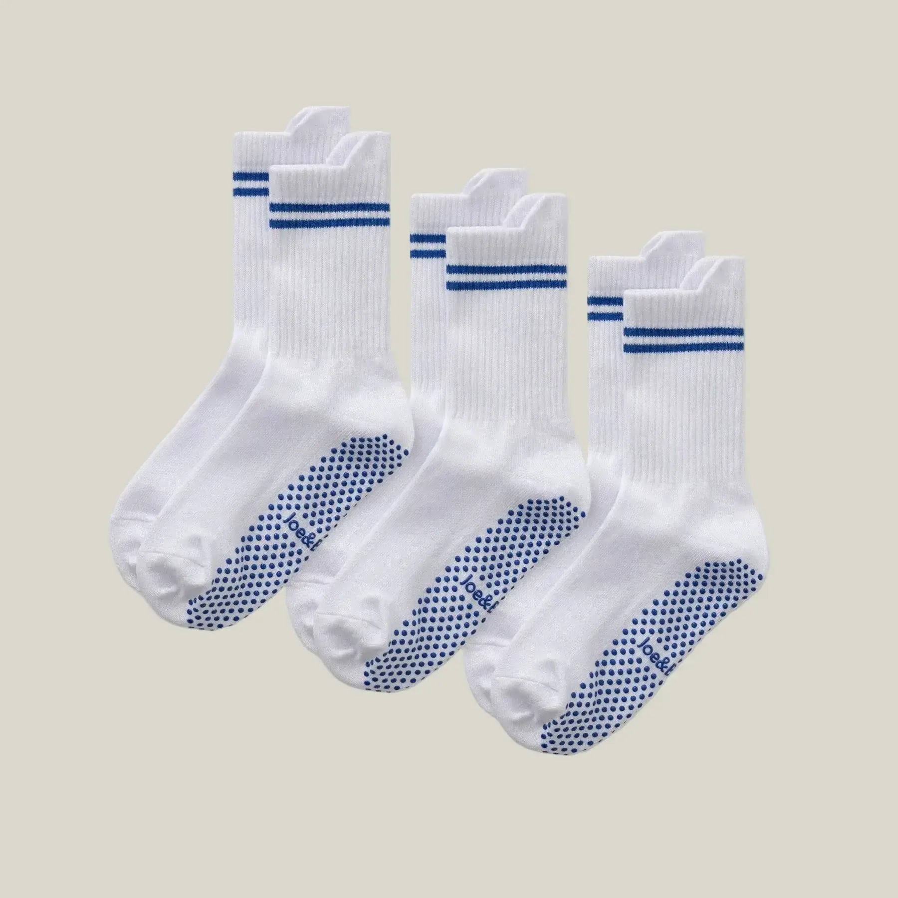 ["Joe & Bella REG / White Everyday Gripper Socks ", "White"]
