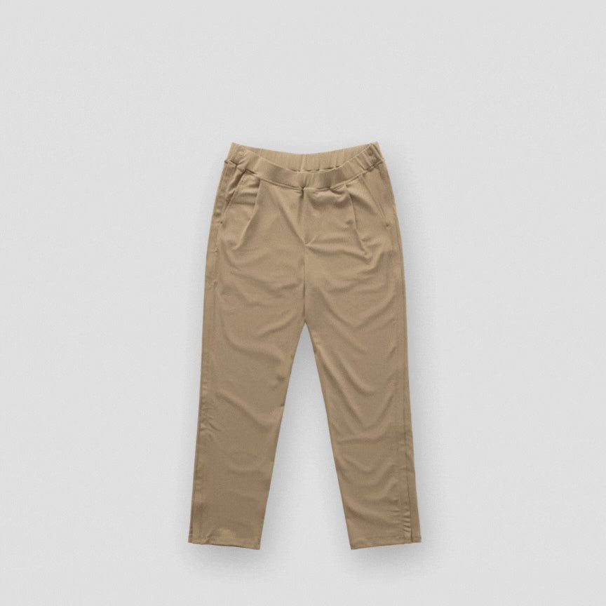 ["Joe & Bella Dark Khaki / S Everyday Side-Zip Pants for Men ", "Dark Khaki"]