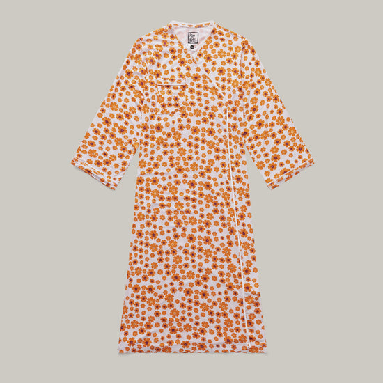 Women's Everynight Gown Floral Orange