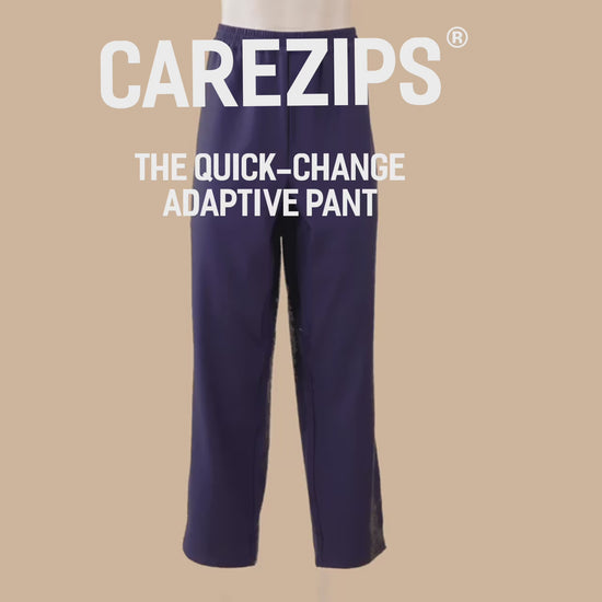 CareZips Men's Adaptive Pants #Slate Grey #Black #Dark Navy