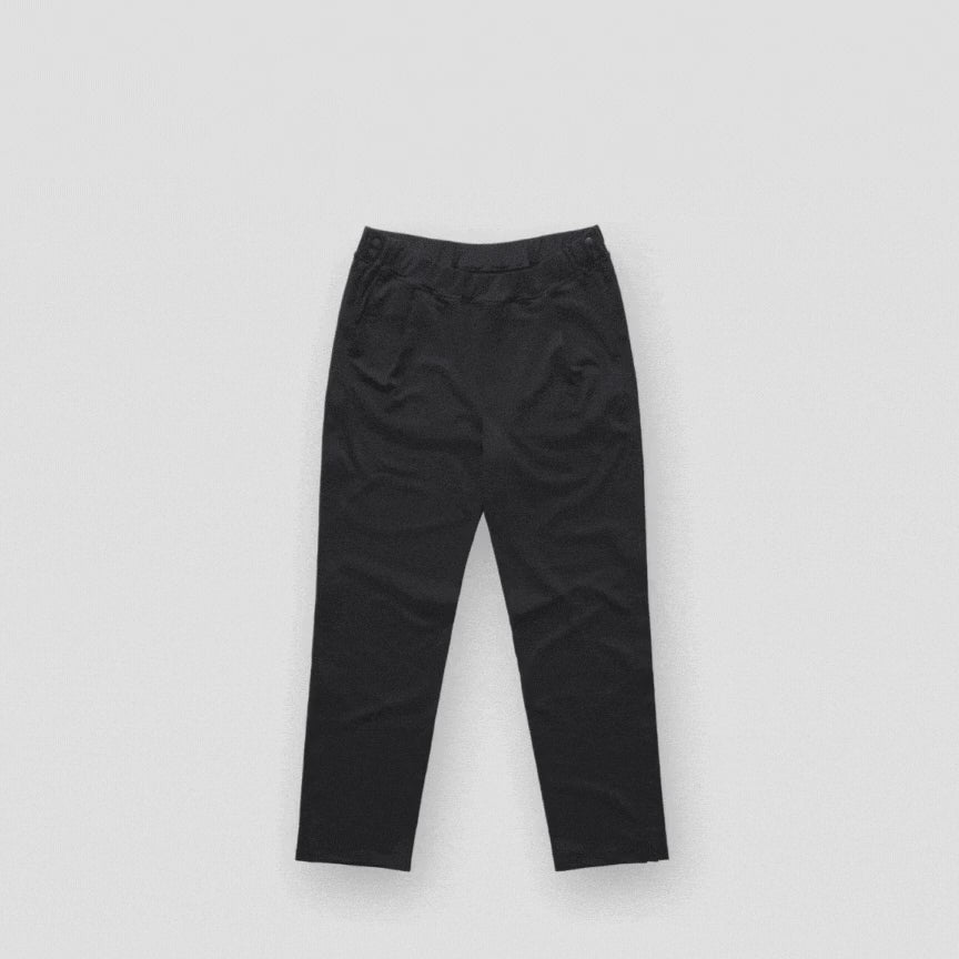 everyday side zip pants for men by joe & bella black